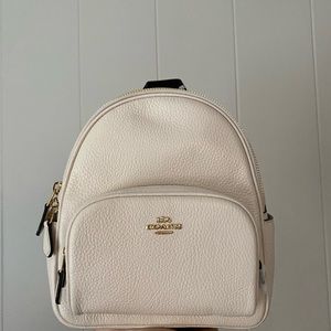 Coach Mini Court Backpack- Chalk/Black *NEW W/ TAGS*